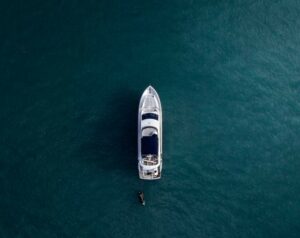 Aerial Photo of Boat on Water